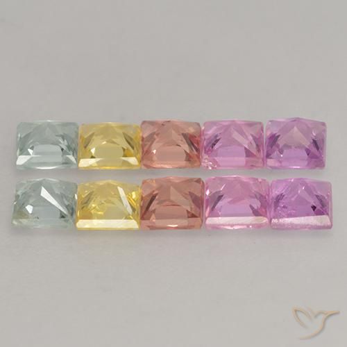 Shop natural 2.24ct Multicolore Saphir gems, Carré, from Tanzanie at GemSelect. In stock, global shipping!