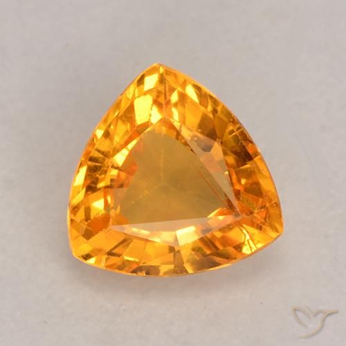 0.64ct Naturel Or Saphir, Trillion, VS