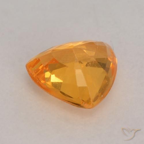 Saphir Or naturelle Trillion, 0.64 ct, VS