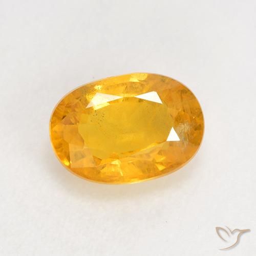 1.04ct Naturel Doré moyen Saphir, ovale, VS-SI