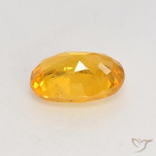Saphir Doré moyen naturelle ovale, 1.04 ct, VS-SI
