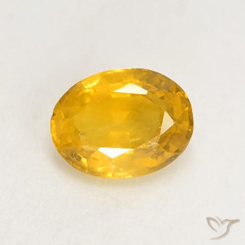 1.09ct Naturel Orange Doré Saphir, ovale, VS-SI