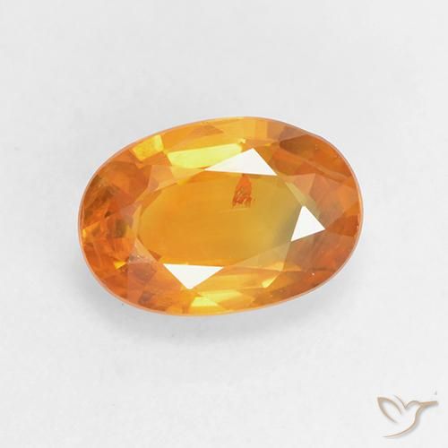1.45ct Naturel Orange moyen Saphir, ovale, VS-SI