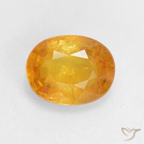 1.70ct Naturel Orange Doré Saphir, ovale, VS-SI