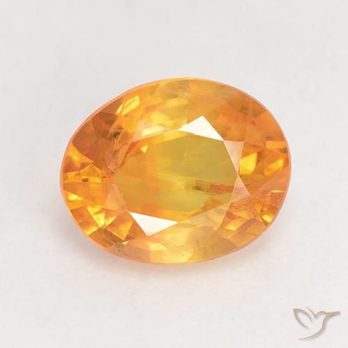 1.78ct Naturel Orange moyen Saphir, ovale, VS-SI