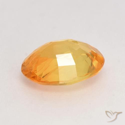 Saphir Orange moyen naturelle ovale, 1.78 ct, VS-SI