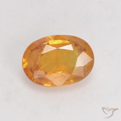 0.88ct Naturel Orange moyen Saphir, ovale, VS-SI