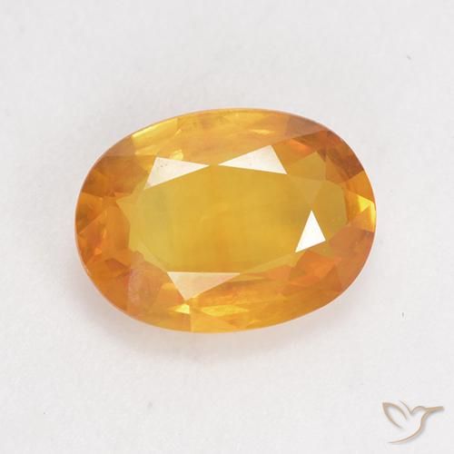 1.72ct Naturel Orange moyen Saphir, ovale, VS