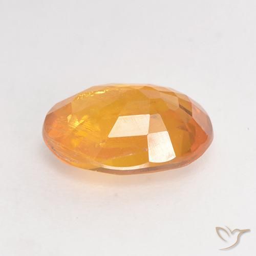 Saphir Orange-or naturelle ovale, 1.63 ct, VS-SI