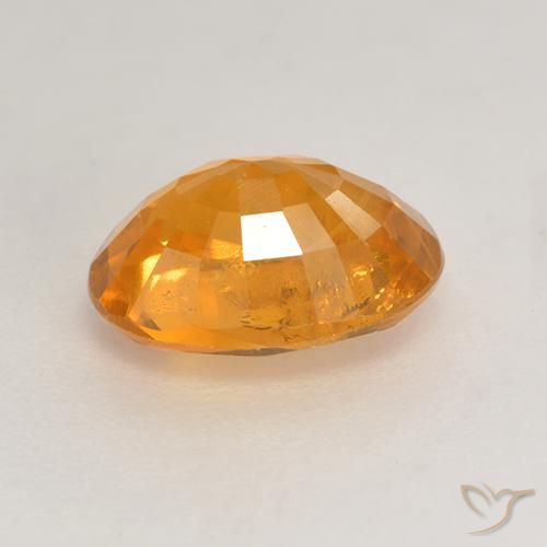 Saphir Or orange foncé naturelle ovale, 1.88 ct, VS-SI