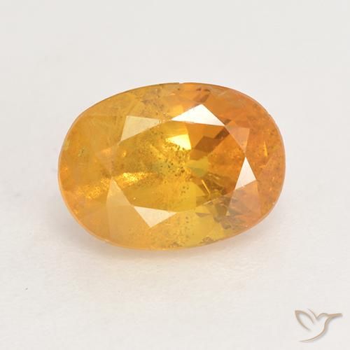 2.02ct Naturel Orange moyen Saphir, ovale, VS-SI