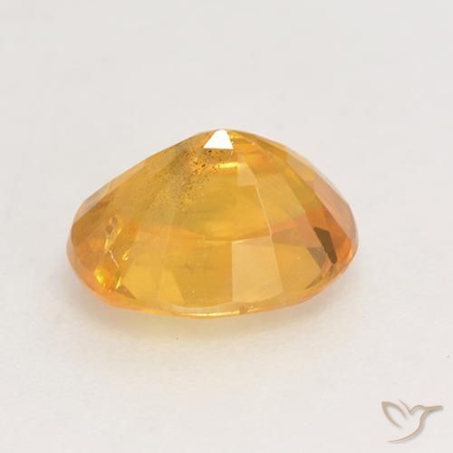 Saphir Orange moyen naturelle ovale, 2.02 ct, VS-SI