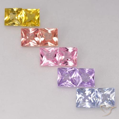 Shop natural 2.43ct Multicolore Saphir gems, Carré, from Tanzanie at GemSelect. In stock, global shipping!