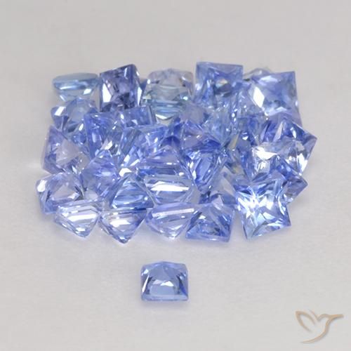 Shop natural 2.50ct Bleu clair Saphir gems, Carré, from Sri Lanka at GemSelect. In stock, global shipping!