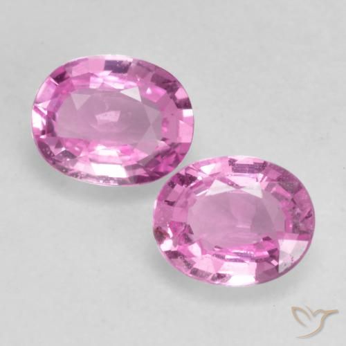 0.81ctw Naturel Pourpre rose vif Saphir, ovale, VVS-VS