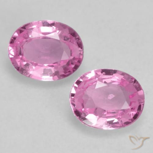 0.67ctw Naturel Rose moyen Saphir, ovale, VVS-VS