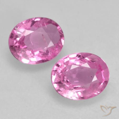 0.88ctw Naturel Rose intense Saphir, ovale, VS