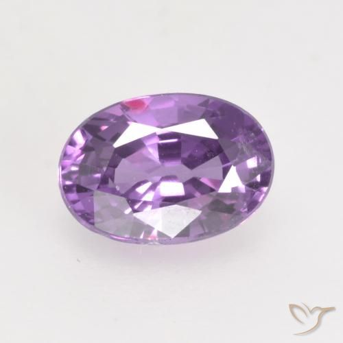 0.81ct Naturel Violet violacé Saphir, ovale, VVS-VS