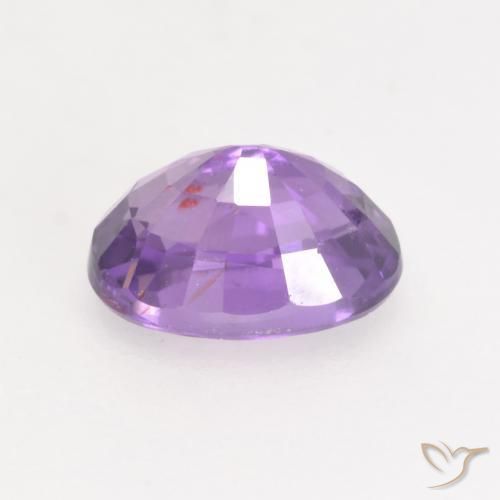 Saphir Violet violacé naturelle ovale, 0.81 ct, VVS-VS