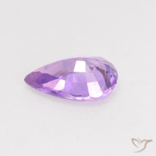 Saphir Violet Iris naturelle En forme de poire, 0.63 ct, VVS-VS