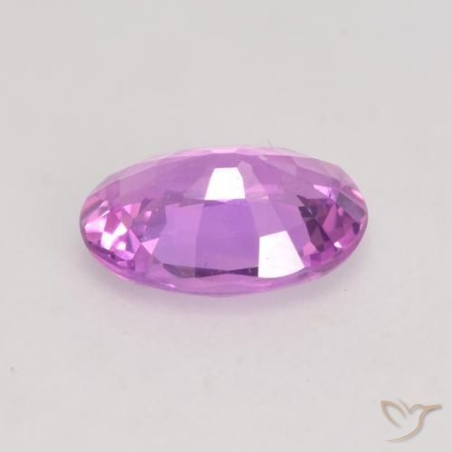 Saphir Pourpre intense naturelle ovale, 0.59 ct, VVS-VS