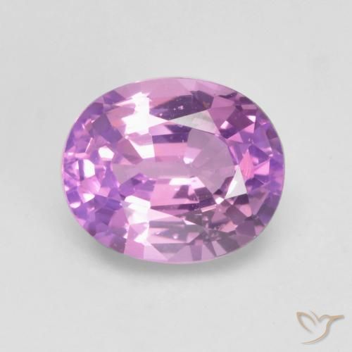 0.65ct Naturel Pourpre rosâtre profond Saphir, ovale, VVS-VS