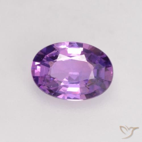 0.68ct Naturel Violet foncé Saphir, ovale, VVS