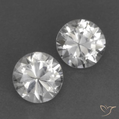 0.68ctw Naturel Blanc Saphir, Tour, VS