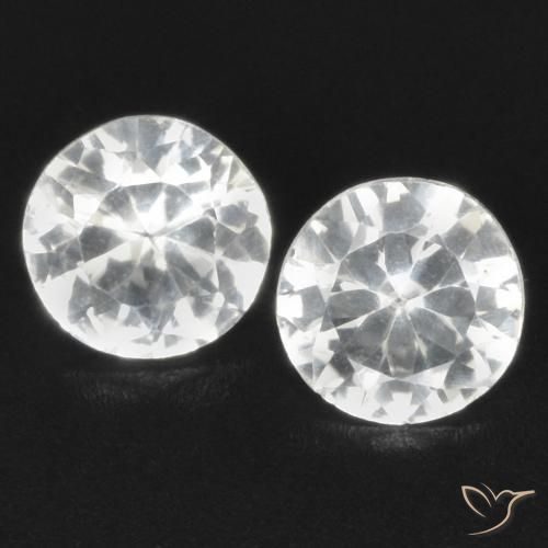 0.68ctw Naturel Blanc Saphir, Tour, VS