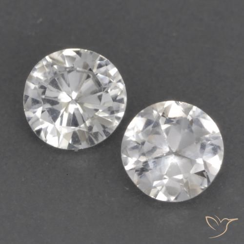 0.78ctw Naturel Blanc Saphir, Tour, VS