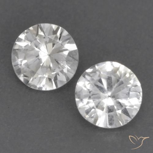0.75ctw Naturel Blanc Saphir, Tour, VS