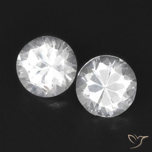 0.68ctw Naturel Blanc Saphir, Tour, VS