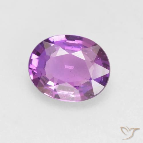 0.57ct Naturel Pourpre moyen Saphir, ovale, VS