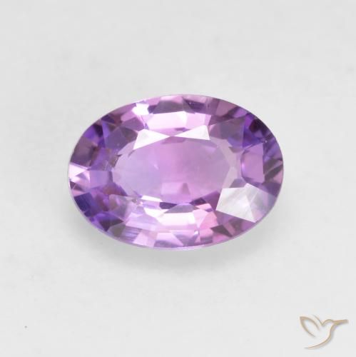 0.64ct Naturel Violet clair Saphir, ovale, VVS-VS