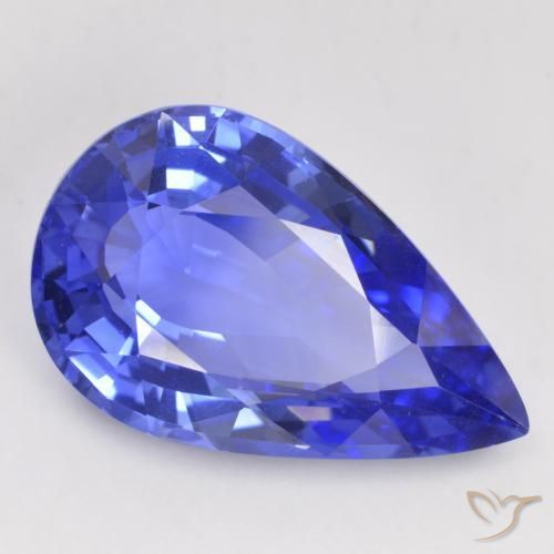12.22ct Bleu Barbeau Saphir, En forme de poire, IF