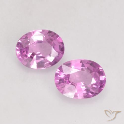 0.75ctw Naturel Pourpre-rose Saphir, ovale, VS