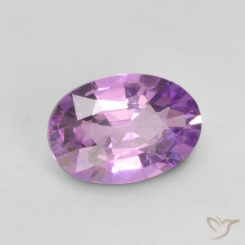 Saphir Pourpre électrique naturelle ovale, 0.58 ct, VVS-VS