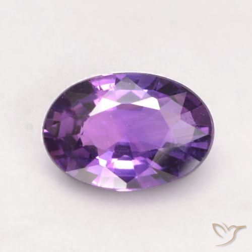 0.53ct Naturel Violet moyen Saphir, ovale, VVS-VS