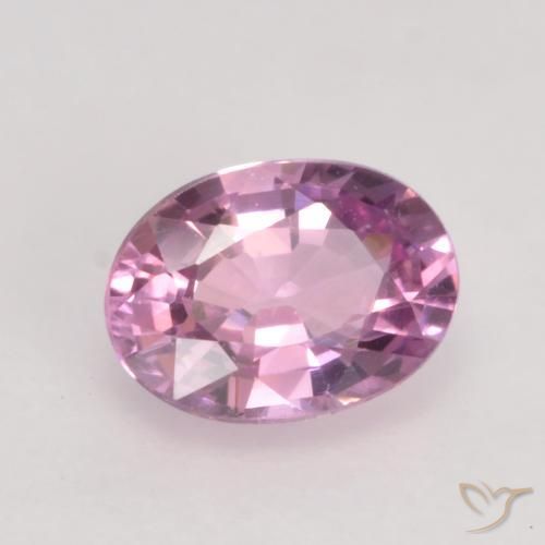 Saphir Rose très clair naturelle ovale, 0.61 ct, VVS-VS