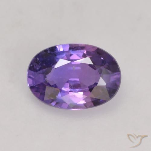 0.50ct Naturel Violet foncé Saphir, ovale, VS