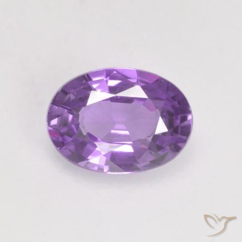0.56ct Naturel Violet moyen Saphir, ovale, VS