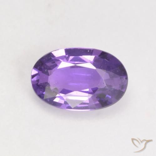 0.49ct Naturel Raisin violet vif Saphir, ovale, VS