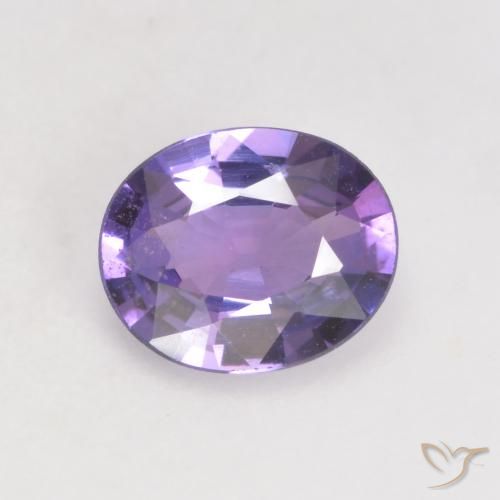 0.66ct Naturel Violet foncé Saphir, ovale, VS