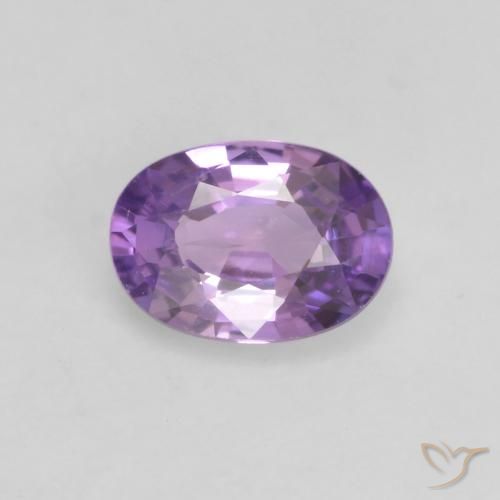 0.54ct Naturel Violet rose moyen Saphir, ovale, VS