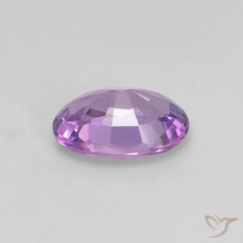 Saphir Violet rose moyen naturelle ovale, 0.54 ct, VS