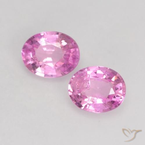 0.68ctw Naturel Pourpre-rose Saphir, ovale, VS