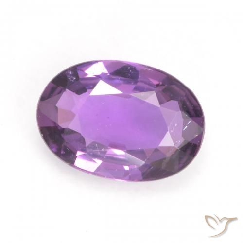 0.52ct Naturel Violet moyen Saphir, ovale, VVS-VS