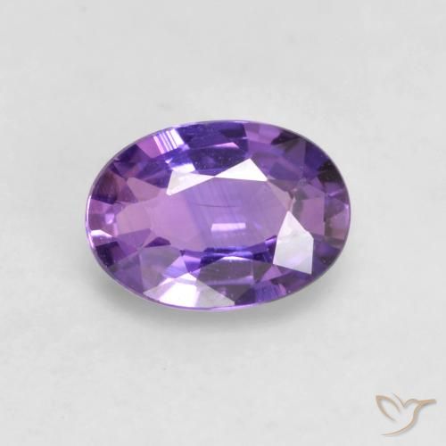 0.51ct Naturel Violet rose Saphir, ovale, VS