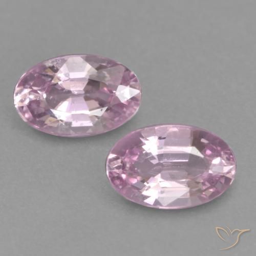 0.56ctw Naturel Rose pourpre royal très clair Saphir, ovale, VVS-VS