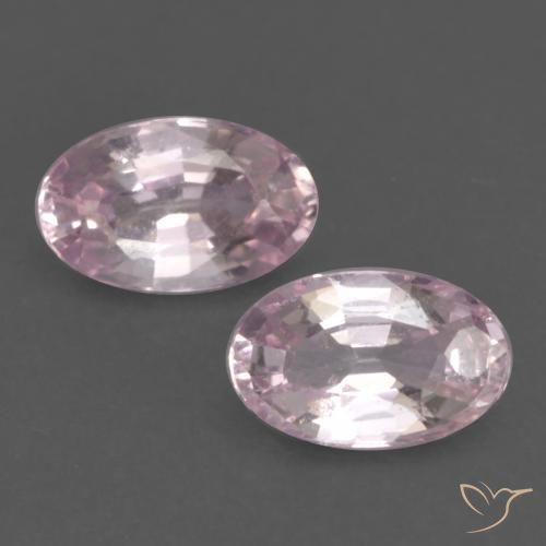 0.61ctw Naturel Rose très clair Saphir, ovale, VVS-VS